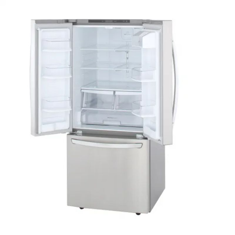 30 in. W 22 cu. ft. French Door Refrigerator with Ice Maker and SmartDiagnosis in Stainless Steel