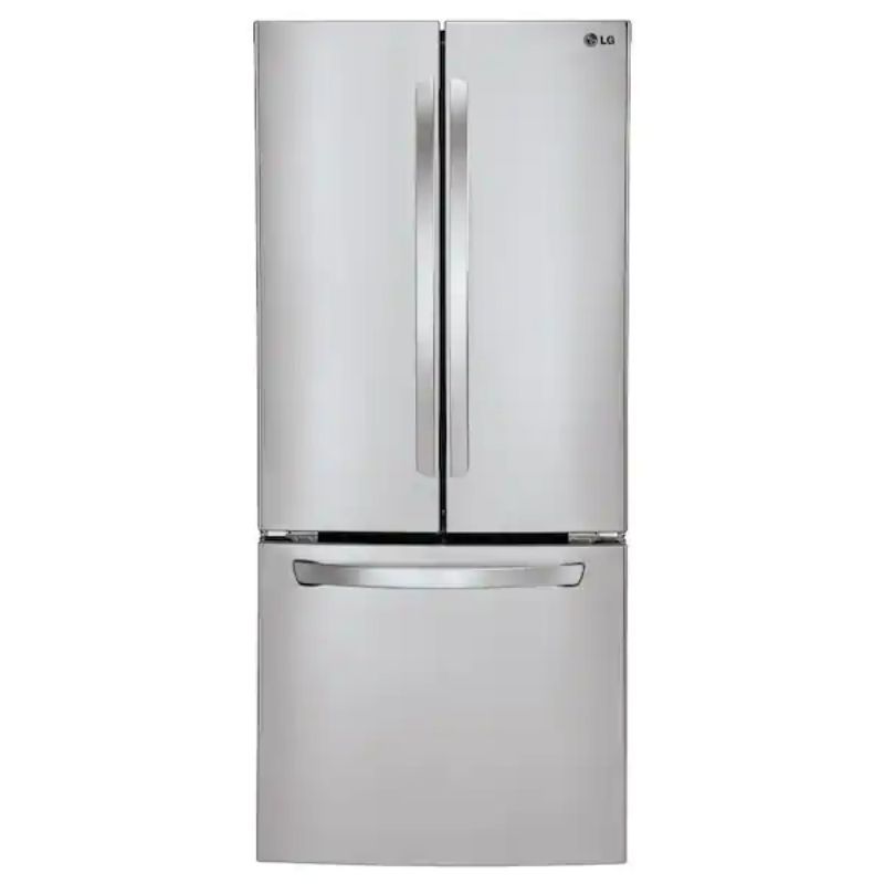 30 in. W 22 cu. ft. French Door Refrigerator with Ice Maker and SmartDiagnosis in Stainless Steel