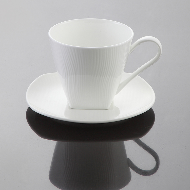 PITO HORECA white bone china Dinnerware Porcelain Binaural Soup Cup