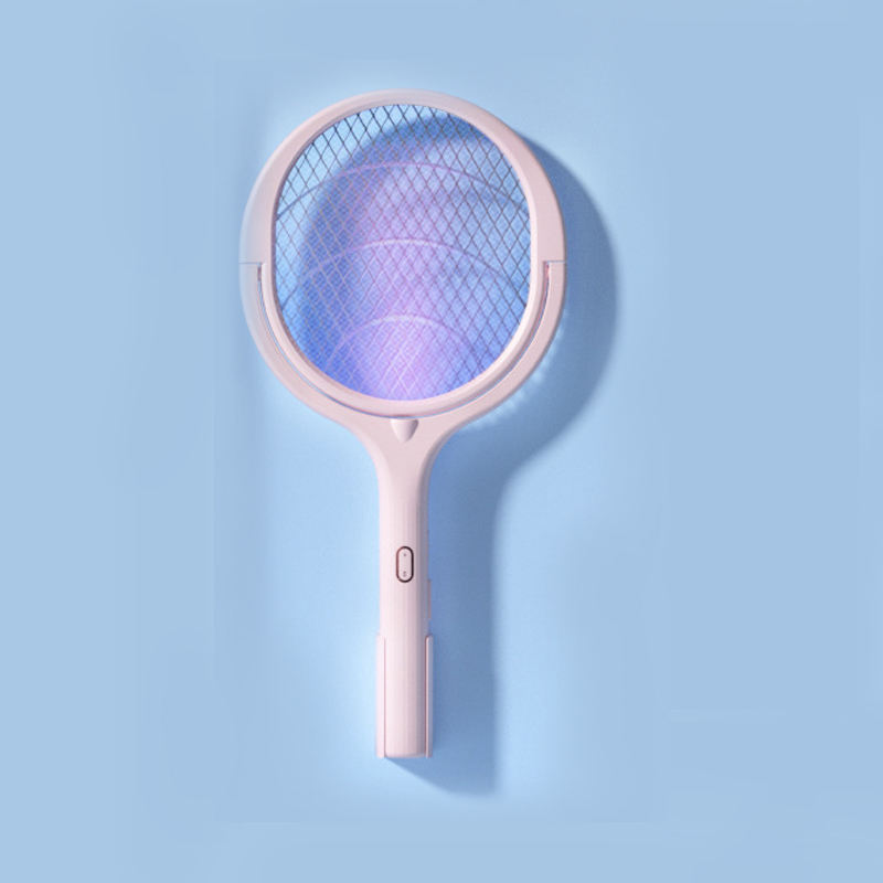 Rechargeable Indoor LED electric anti mosquito racket swatter mosquito fly swatters