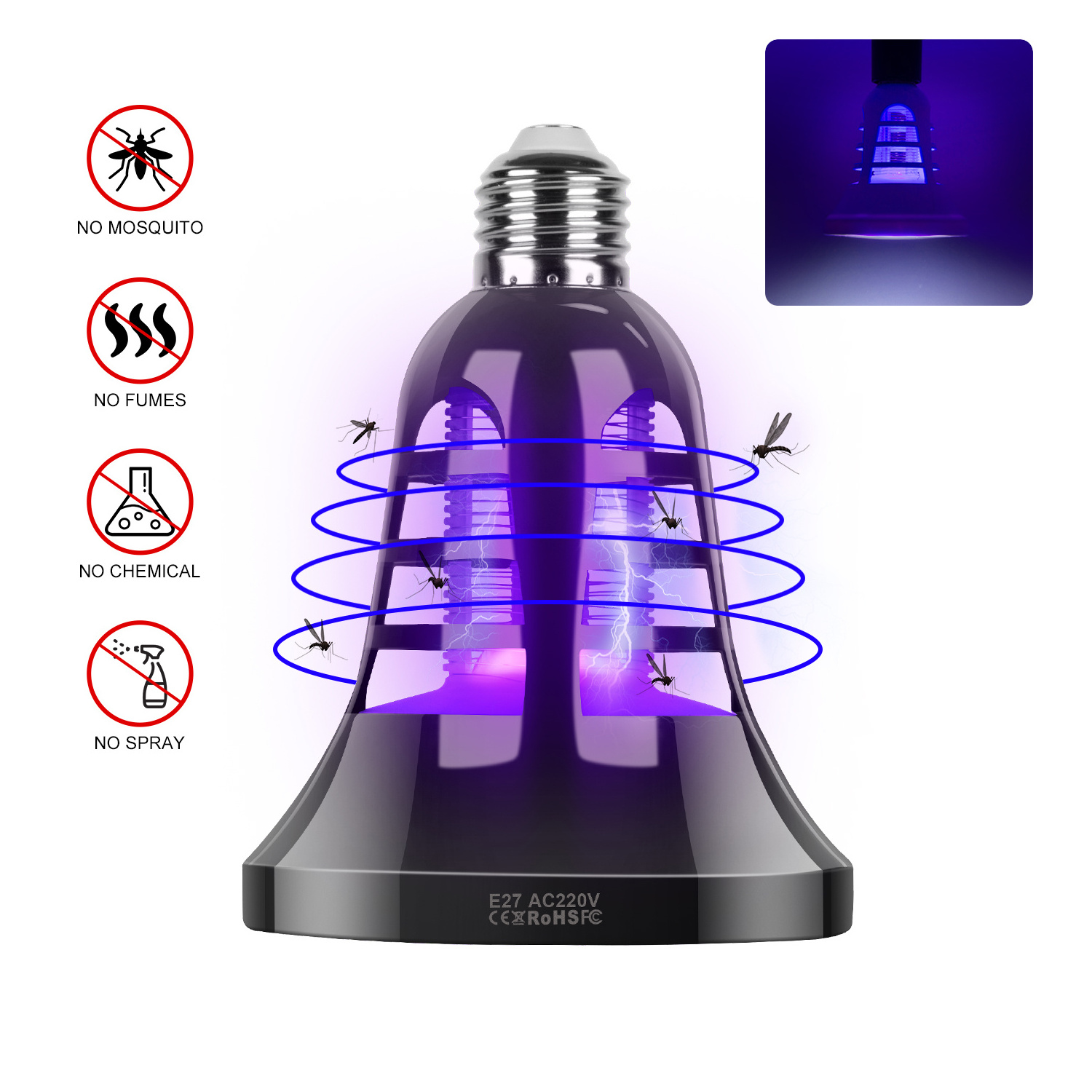 china atrapa raqueta mata moscas anti moquito mosqito killing bulb fly insect trap glue electric anti mosquito killer lamp