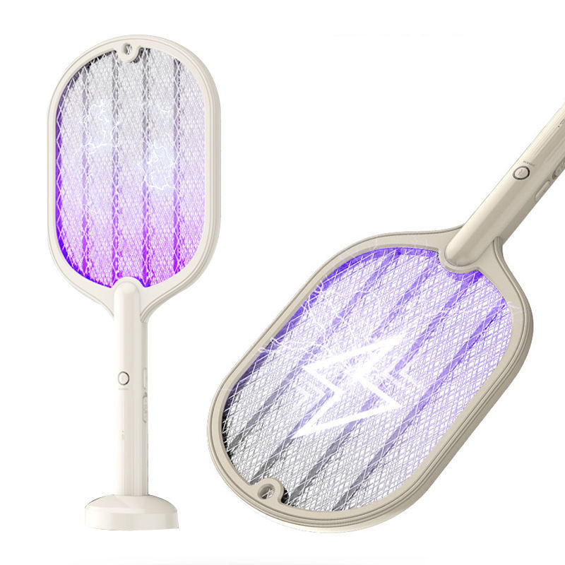 2 in 1 Electric Mosquito Swatter Layers Mesh Electric Handheld Mosquito Killer Insect Fly Bug Mosquito Swatter