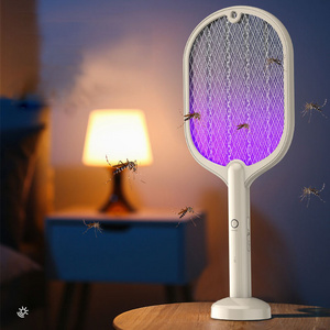 2 in 1 Electric Mosquito Swatter Layers Mesh Electric Handheld Mosquito Killer Insect Fly Bug Mosquito Swatter