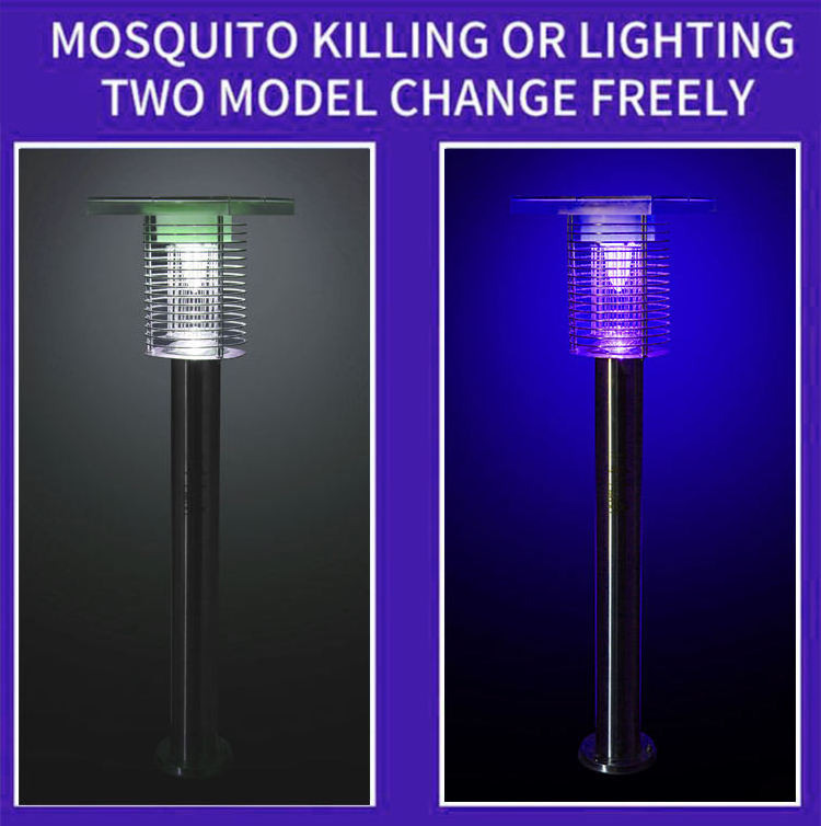 Bug Zapper Outdoor Solar Mosquito Fly Killer Waterproof Lighting Mosquito Repellent Lamp LED Mosquito Killer Light for Outdoor