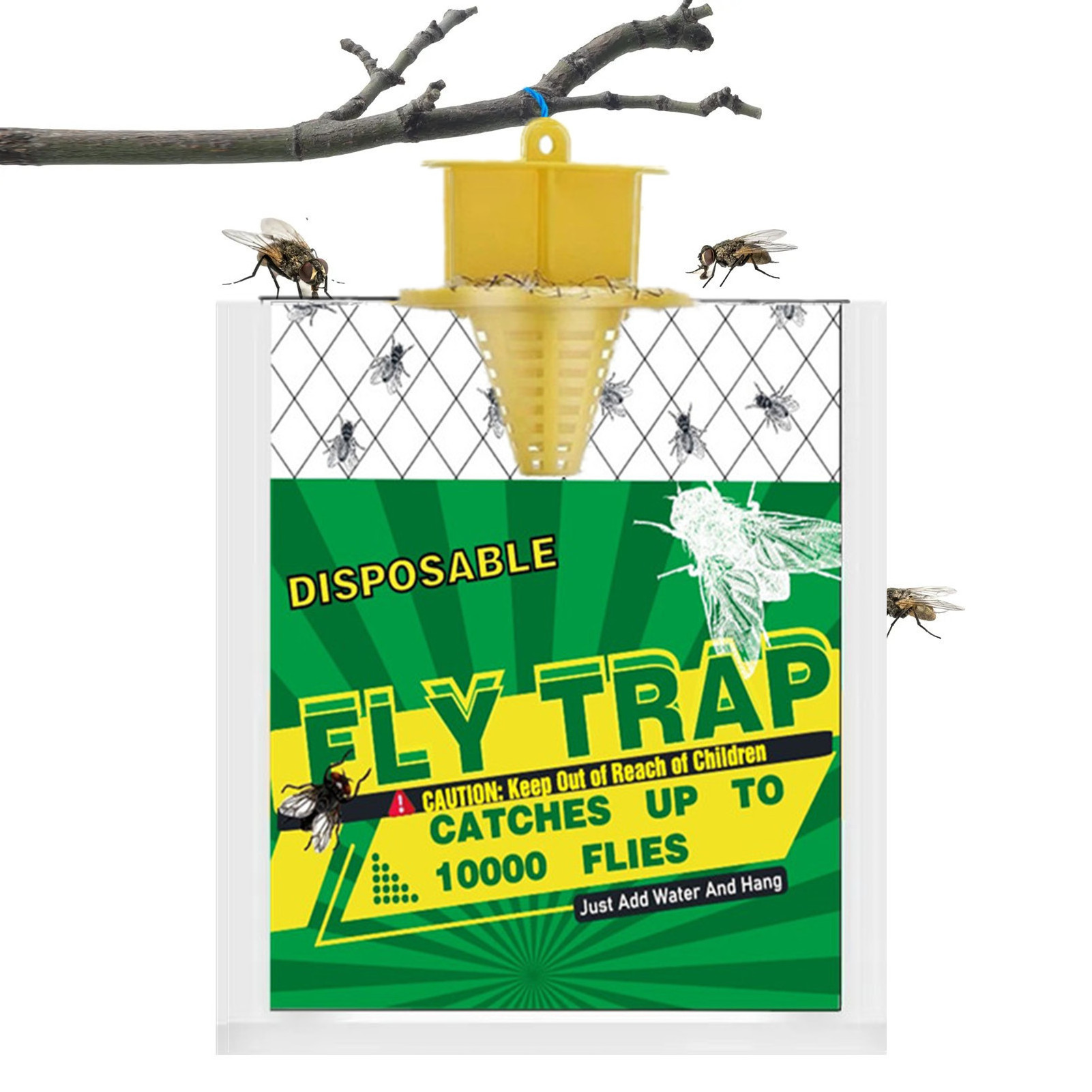 Eco-friendly Outdoor Disposable Fly Catcher Bags Non-Toxic fly trap bag with Fly Bait