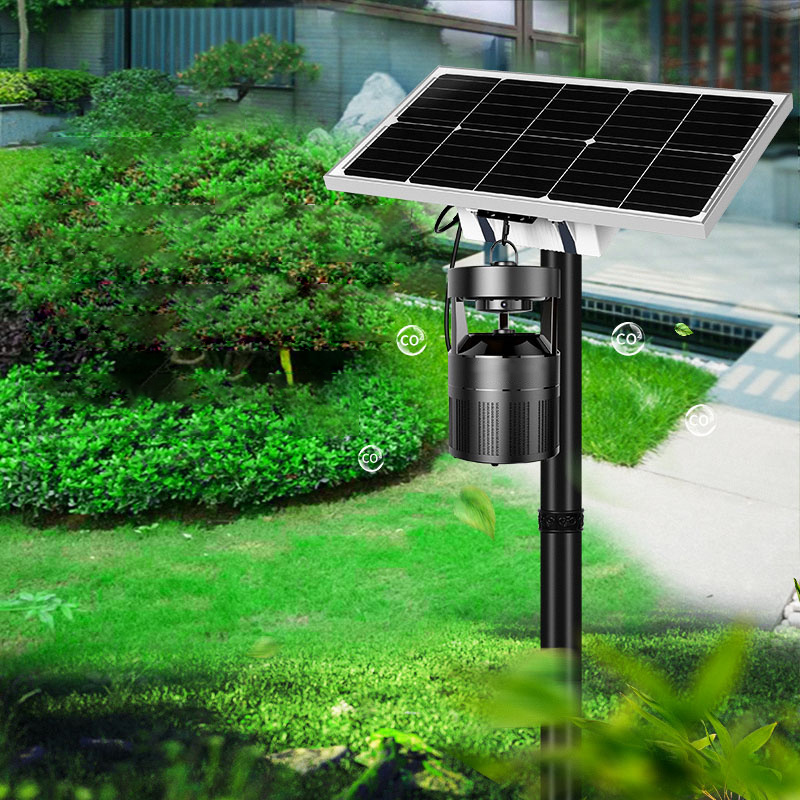 outdoor CO2 anti solar  mosquito killer light insect hanging fly  trap zapper solar mosquito killer  lamp