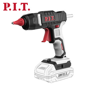 P.I.T. 20V Lithium battery power rechargeable cordless Hot melt glue gun