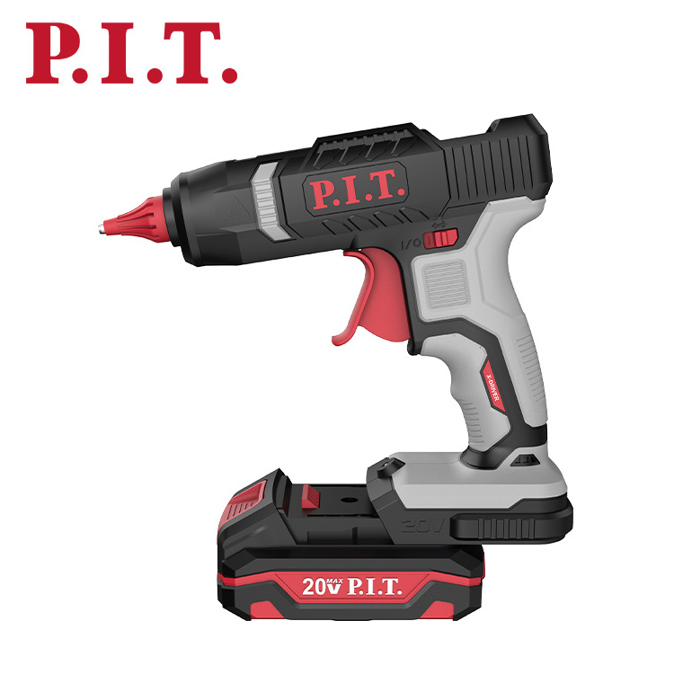 P.I.T. 20V Lithium battery power rechargeable cordless Hot melt glue gun