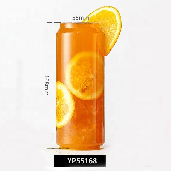 Hot Sale 16oz PET beverage packaging plastic bottles soda can empty  juice bottles with caps