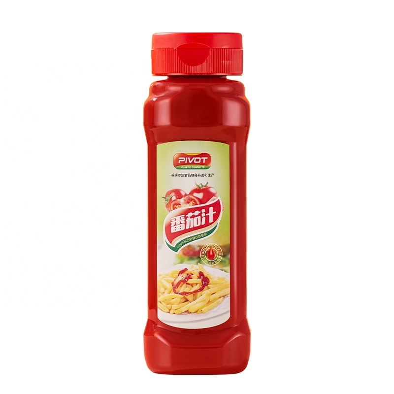 16oz 500ml Ketchup Bottle Tomato Mayonnaise Container Mustard Dispenser Small Sauce Squeeze Bottle with Cap