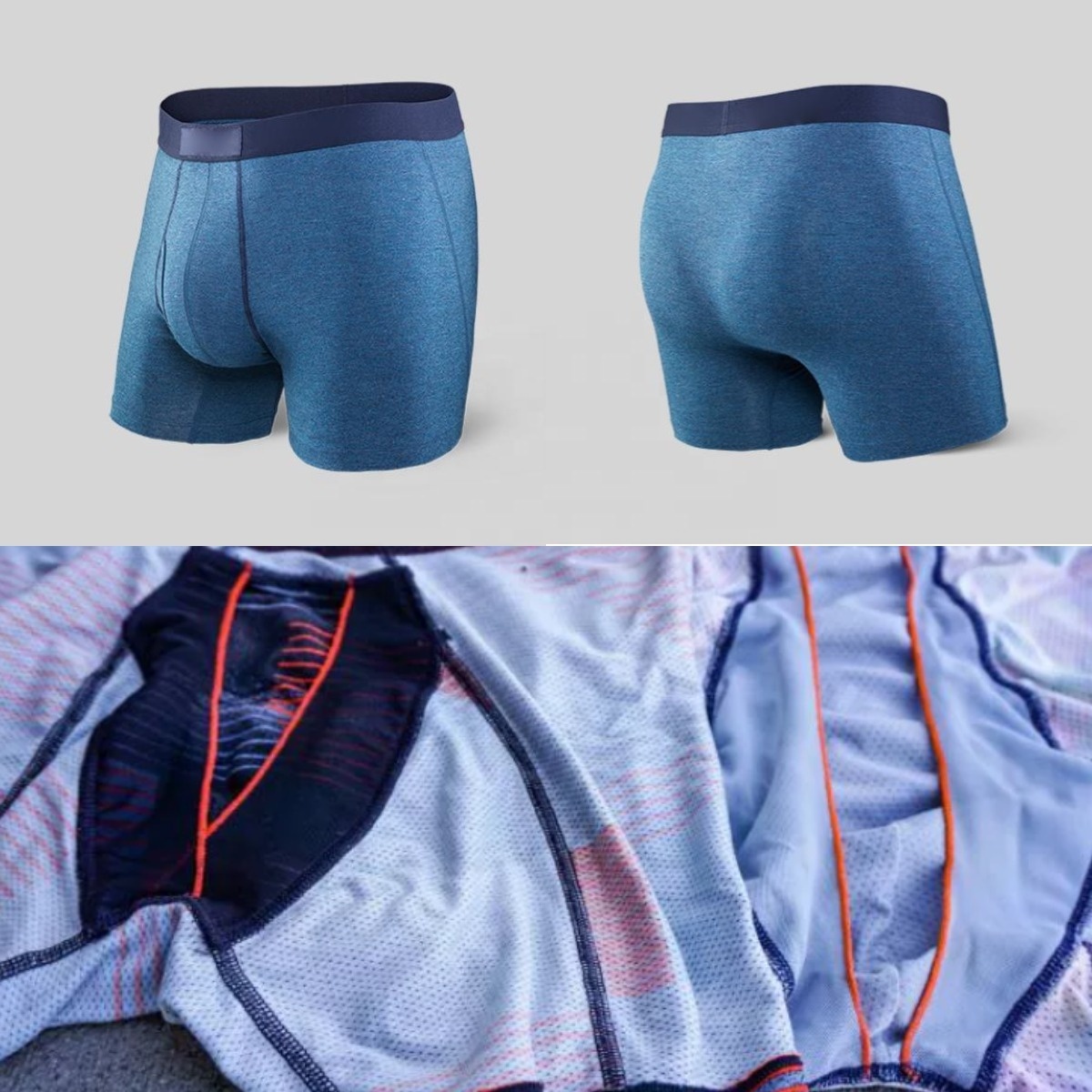 ball hammock pouch underwear mens cotton boxers	high quality underwear mens mens ball pocket underwear