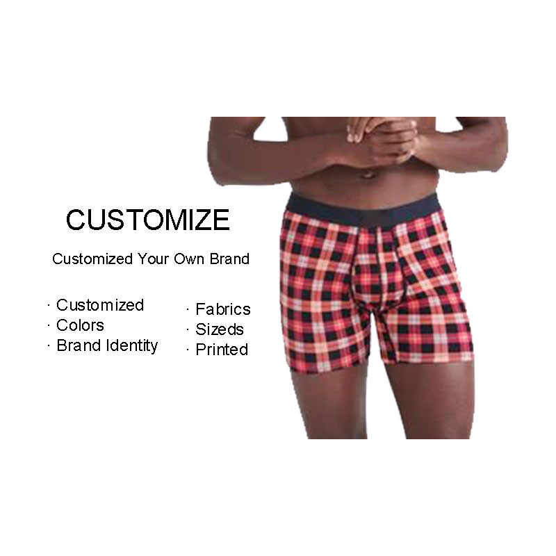 Wholesale Private Label Mens Classic Solid Plus Size 3D Pouch Breathable Cotton Trunks Shorts Briefs Boxer