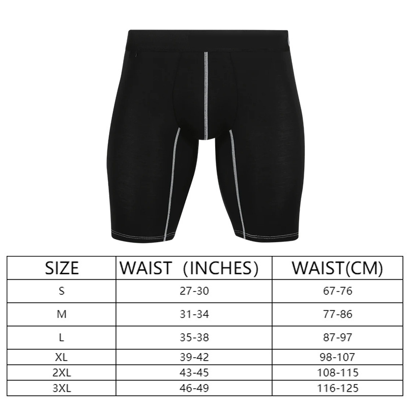 Wholesale Seamless Skin Friendly Breathable Boxer Male Underwear Performance Boxer Long Leg Brief Underwear Man