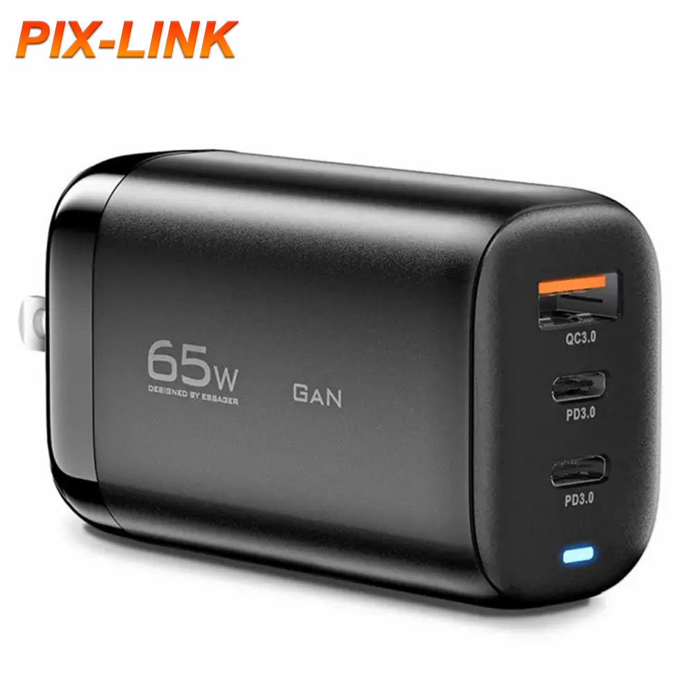 GAN Wall Charger Adapter Usb C Power Adapter Dual Type C High Capacity Portable Power Bank 5 Pcs Mobile Phone 3 Years 65w Gan Uk