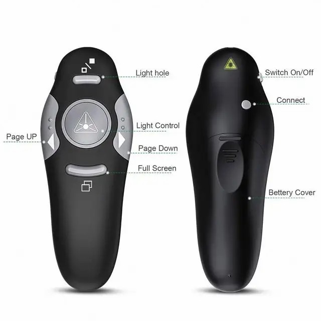 2.4 Ghz Wireless Presenter Pen Powerpoint PPT Presentation  RF Remote Control Red Laser Pointers USB Pen