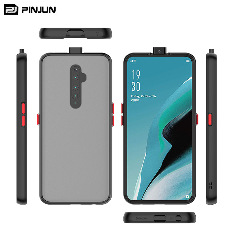 Smoke Translucent Clear Matte Pc Tpu Hard Protective Phone Case Back Cover For Oppo Reno8 T 5G Pro 4G Reon9 Pro+ Reno 2Z