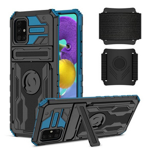 Combo Hybrid Hard Rugged 4 Corner Shockproof Sports Armband Wristband Phone Case For Xiaomi Black Shark 4S Pro