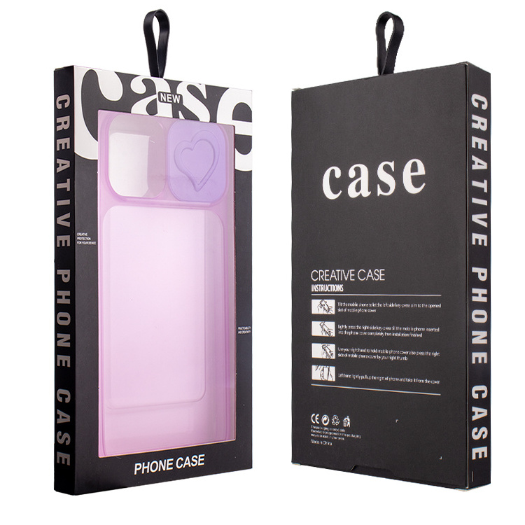 Packaging Design Mobile Phone Case Box PVC Material With Brand Sticker Customized Package fit for iPhone Samsung Xiaomi Case