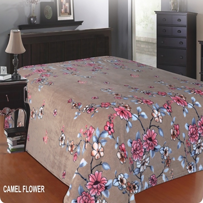 Mint Flower Solaron Blankets Wholesale Polyester Rashel Sherpa Borrego Throw Bed Blanket