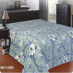 Mint Flower Solaron Blankets Wholesale Polyester Rashel Sherpa Borrego Throw Bed Blanket