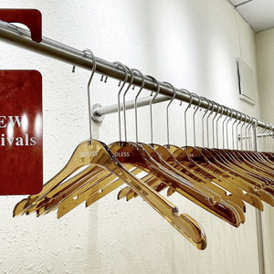 Brown Plastic Stock Men'S Clear Hangers Crystal Acrylic Clothes Pants Hangers Set Adult Transparent For Coat