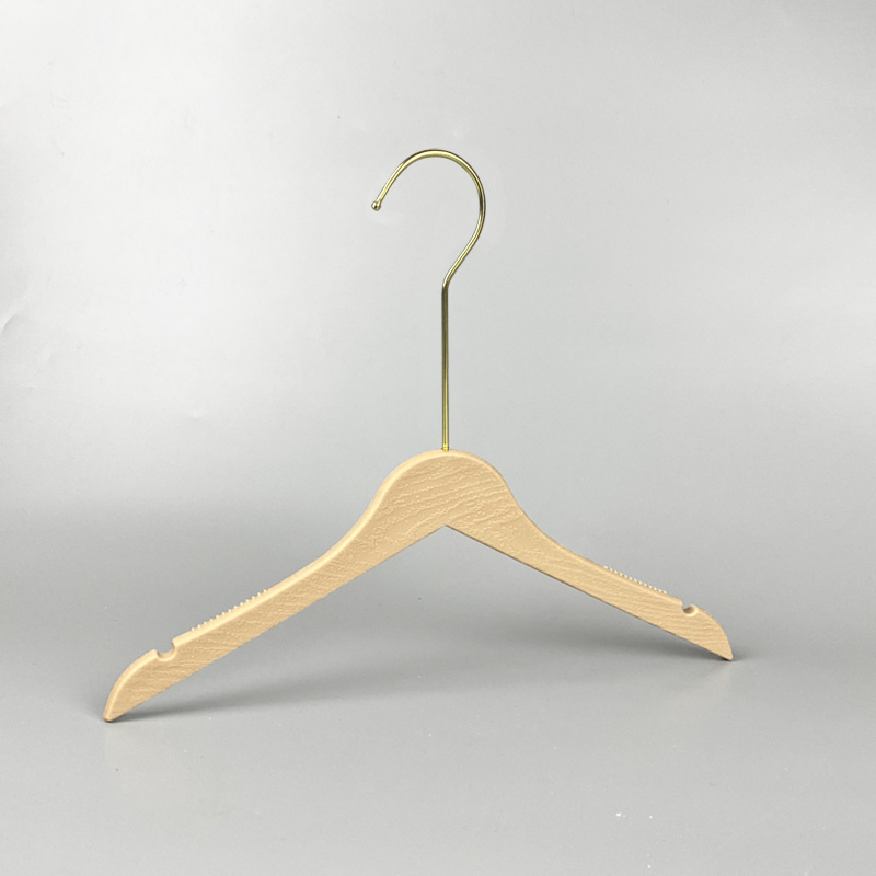 Children Kids Girl Boy Plastic Clothes Pants Shirts Coats Hangers Gold PP Non-Slip Rack For Children