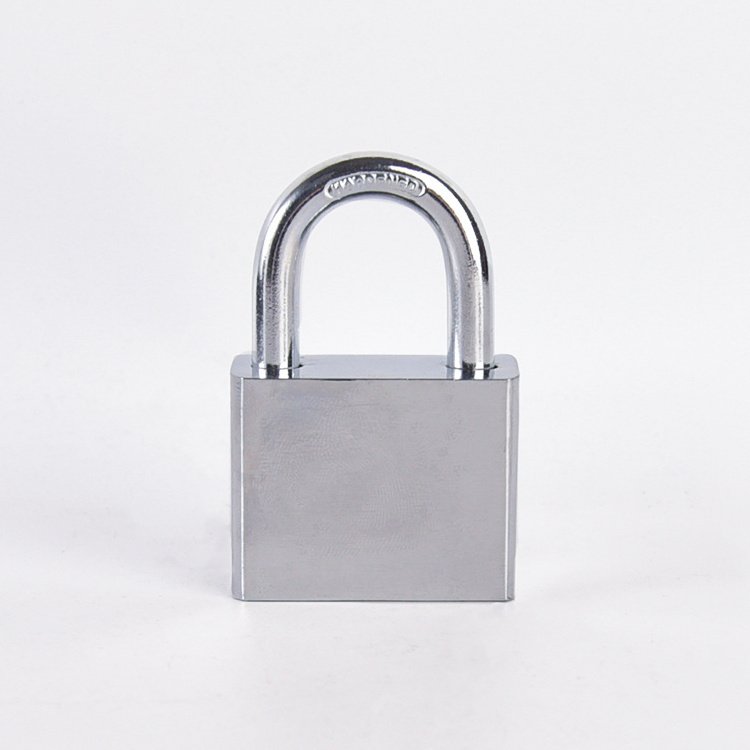 Free Sample Heavy Durty iron Steel Padlock Safety Pad Lock with Hardened Chrome plated Shackle 30/40/50/60mm square key