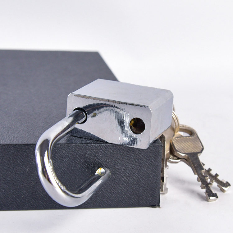 Free Sample Heavy Durty iron Steel Padlock Safety Pad Lock with Hardened Chrome plated Shackle 30/40/50/60mm square key