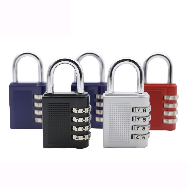 Sturdy zinc alloy 4 digit combination password lock padlock for cabinet/cage/box