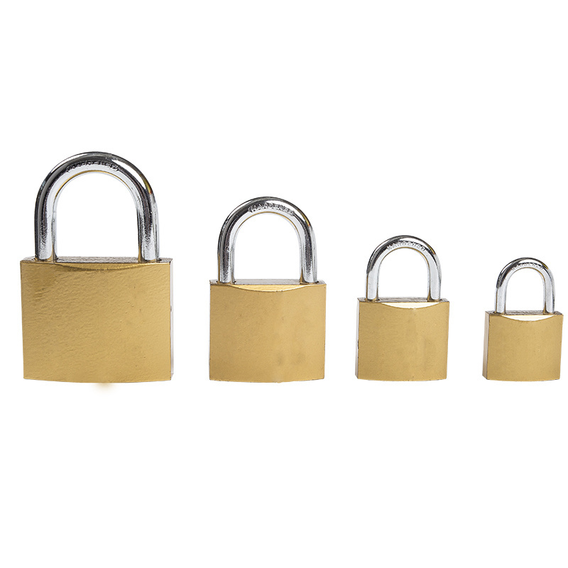 Brass Painted Iron Padlocks and keys in bulk waterproof safety padlock Cheap price iron locker key