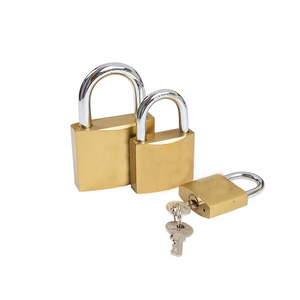 Brass Painted Iron Padlocks and keys in bulk waterproof safety padlock Cheap price iron locker key