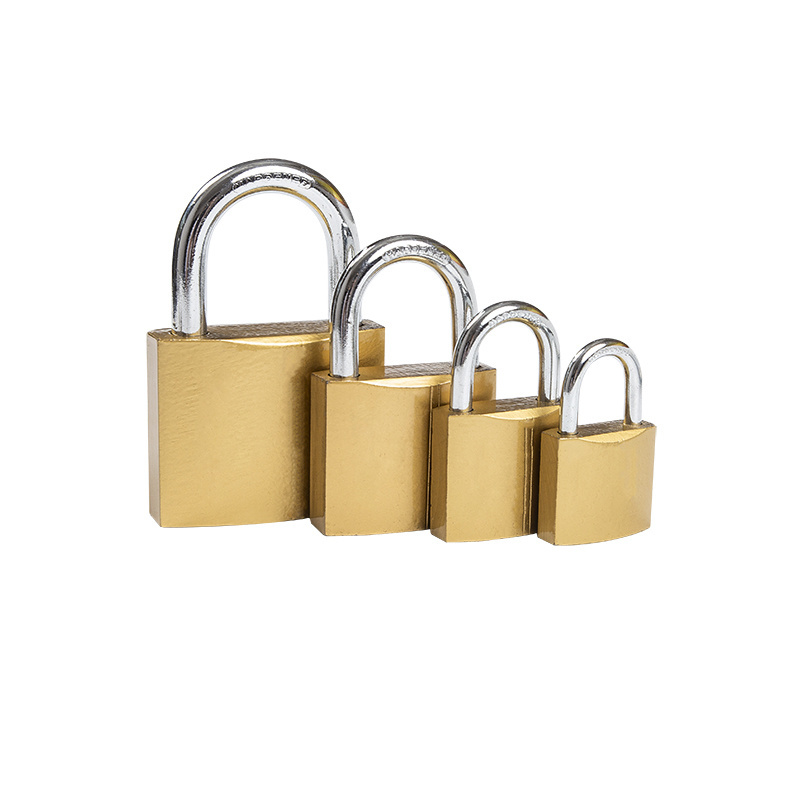 Brass Painted Iron Padlocks and keys in bulk waterproof safety padlock Cheap price iron locker key