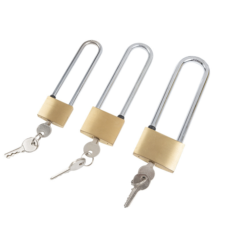 Hight Quality Long Shackle Brass Pad Lock Safety Padlock