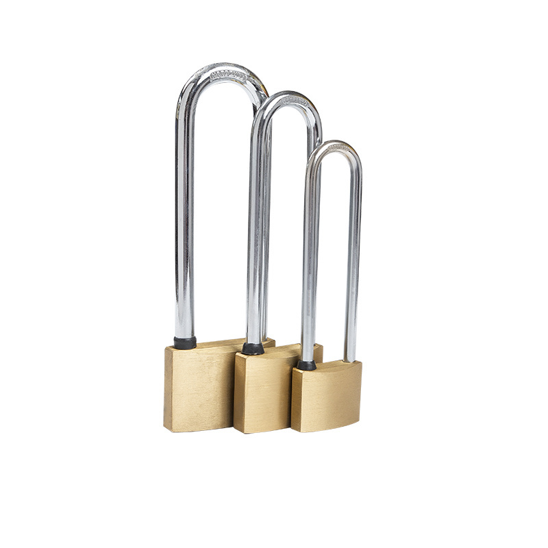 Hight Quality Long Shackle Brass Pad Lock Safety Padlock