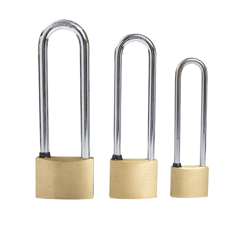 Hight Quality Long Shackle Brass Pad Lock Safety Padlock