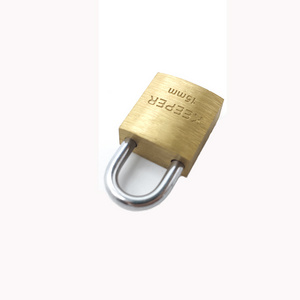 Free Sample small Lock 15mm Top Security Pad Lock High Safety Padlocks Keyed Alike Small Mini Cheap Copper solid Brass Padlock