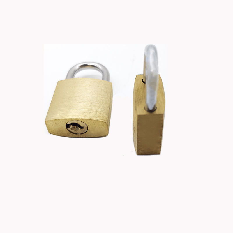 Free Sample small Lock 15mm Top Security Pad Lock High Safety Padlocks Keyed Alike Small Mini Cheap Copper solid Brass Padlock