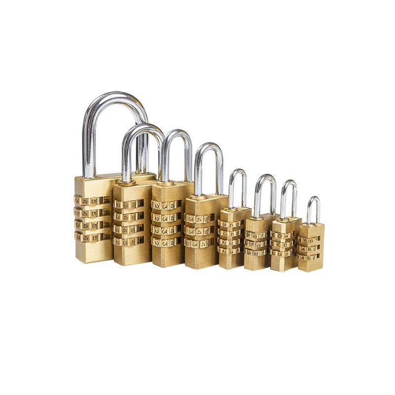 Free sample Guard Security Small Resettable Outdoor Solid 4 digit luggage padlock code combination lock