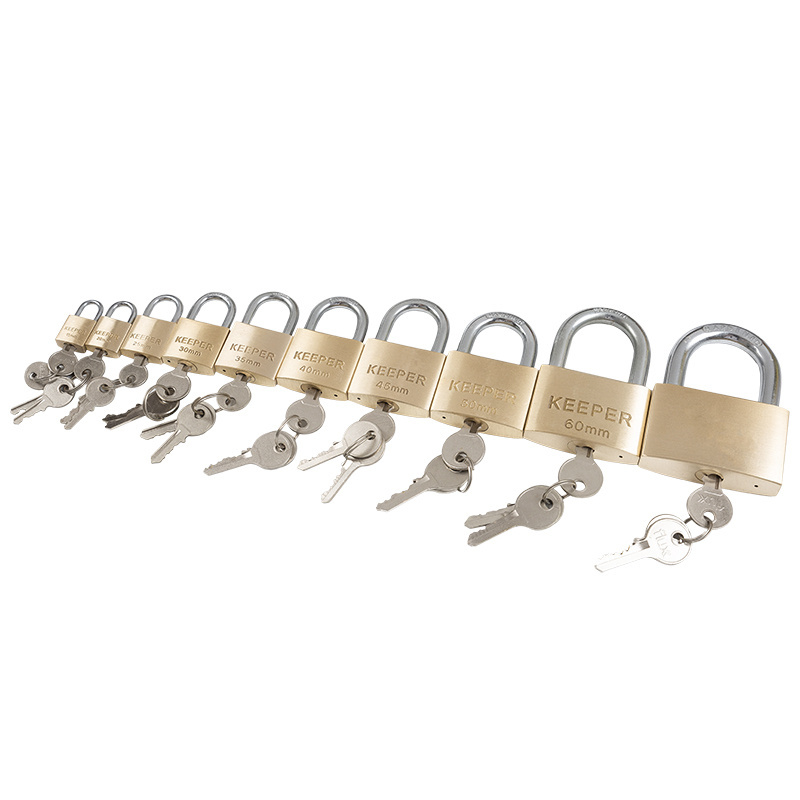 Factory wholesale Candado Custom 20/30/40/50/60 Pad Lock High Safety Padlocks Keyed Alike Small Mini Cheap Copper Brass Padlock