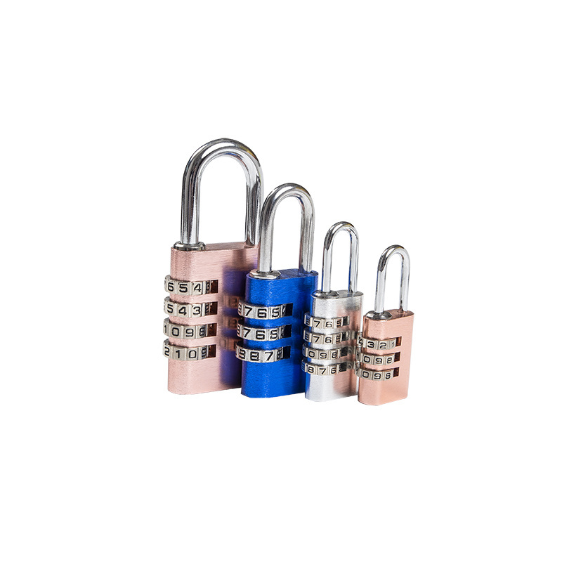 Sample available Hot Selling High Quality Multi Color Aluminium Digital Combination Padlock Luggage Lock