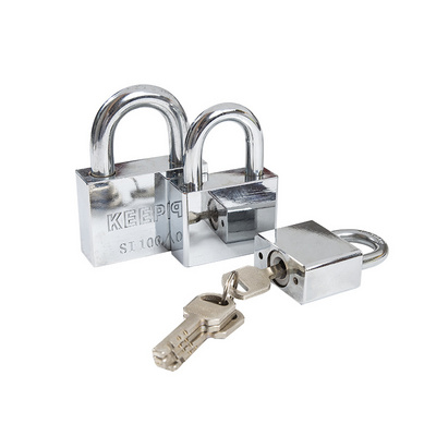 Free sample top quality square key padlock high security custom logo solid heavy duty iron padlock 60MM