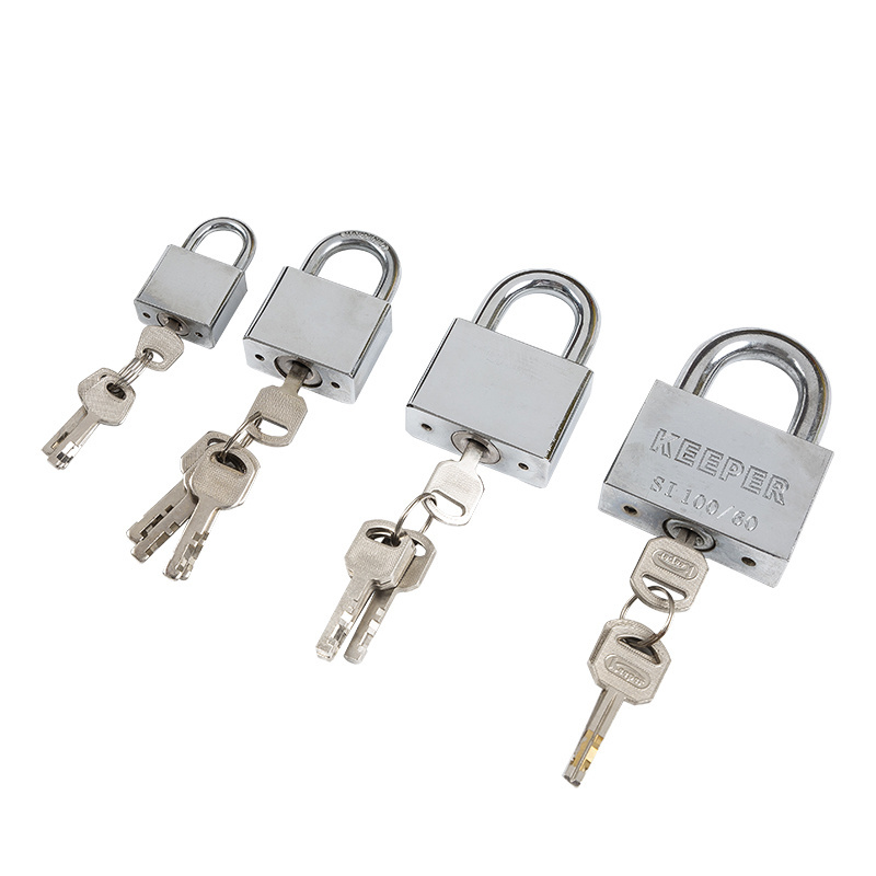 Free sample top quality square key padlock high security custom logo solid heavy duty iron padlock 60MM