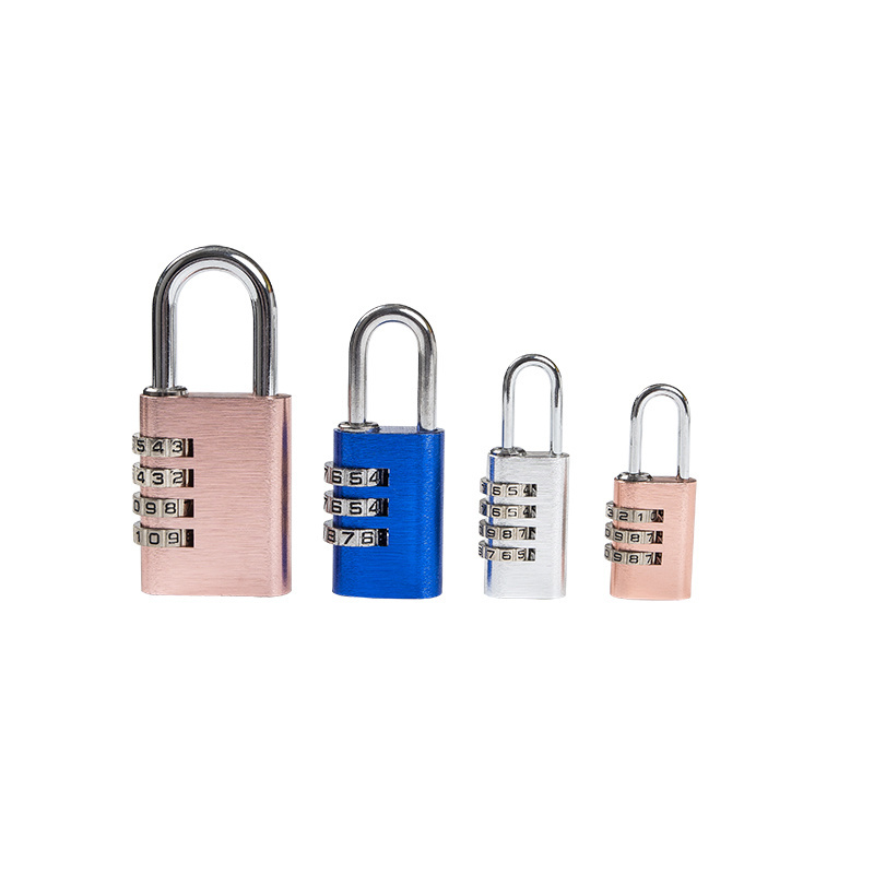 Sample available Hot Selling High Quality Multi Color Aluminium Digital Combination Padlock Luggage Lock