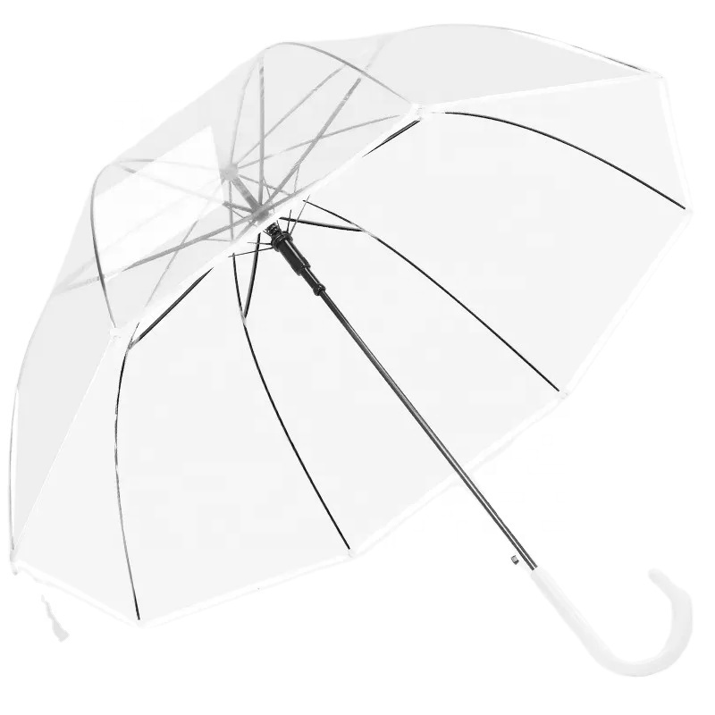 Unique Rain Umbrellas Fashion Design Hot Selling Totes Women's Transparent Clear bubble Umbrella