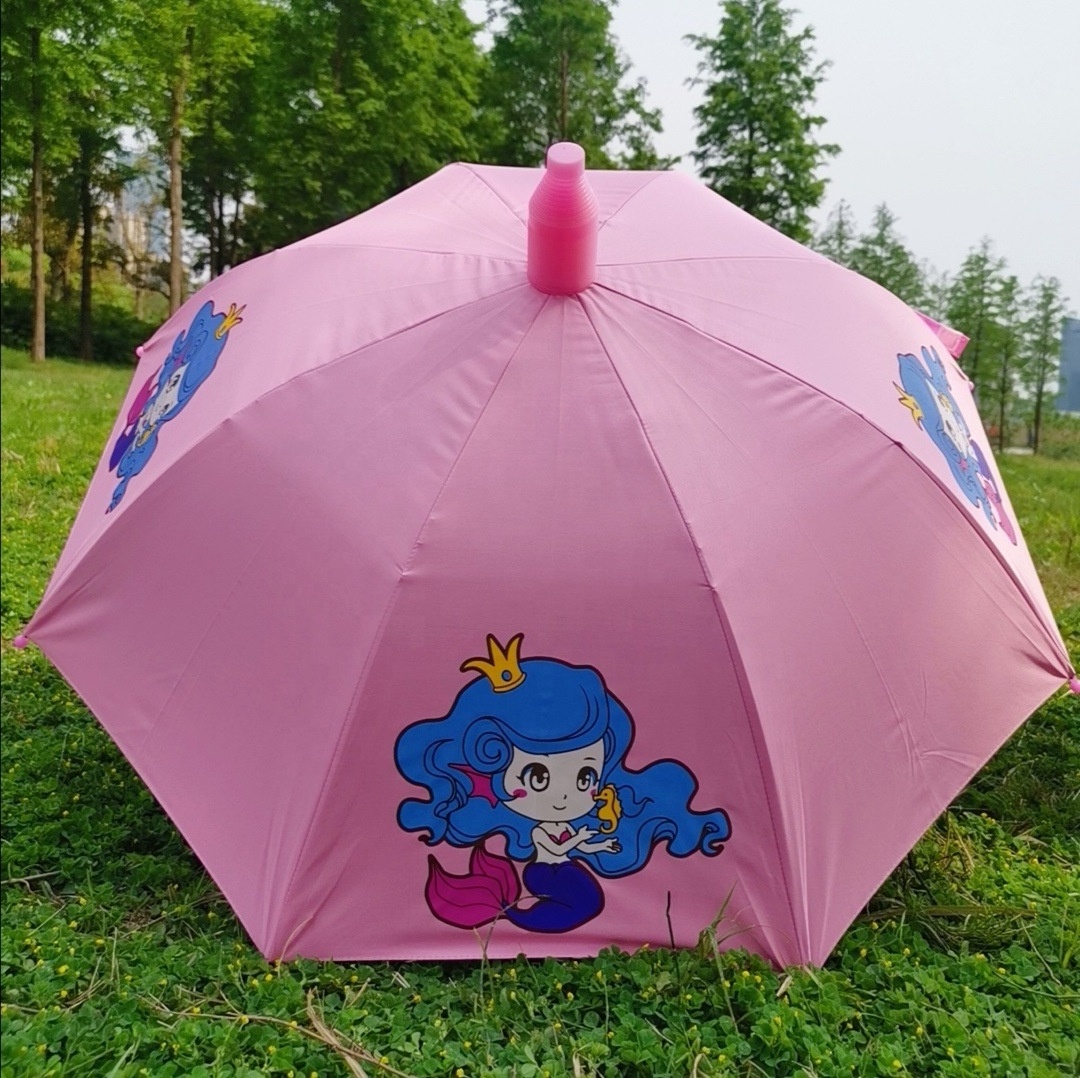 Rainbow Kids Umbrella Children Reflective Umbrella Holder For Home Cartoon Animal Head Umbrella