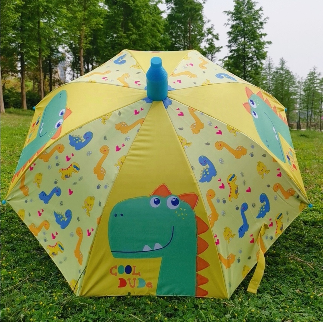 Rainbow Kids Umbrella Children Reflective Umbrella Holder For Home Cartoon Animal Head Umbrella