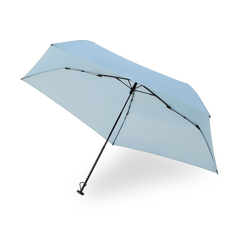 2 Fold Manual Umbrella For Rain And Sun Light Weight 190t Pongee Fabric Wholesale Uv Sun Pill Umbrella