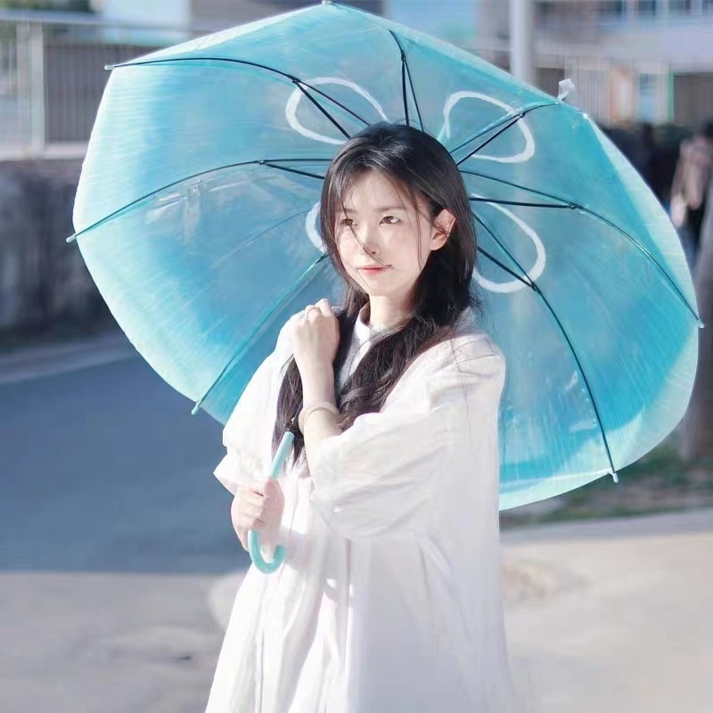 Umbrella Pvc Ideas Jellyfish Umbrella For Women New Fashion Unique Flower Clear Transparent Rain Umbrella