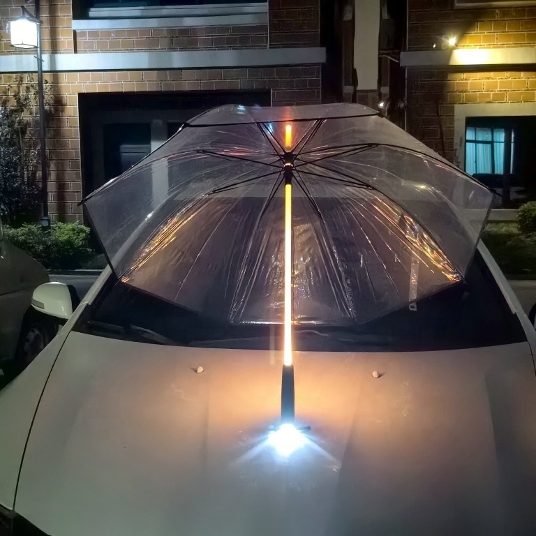 Car Wet Umbrella Cover Magnet Umbrella Holder Fully Automatic Uv Umbrella With Led Flashlight