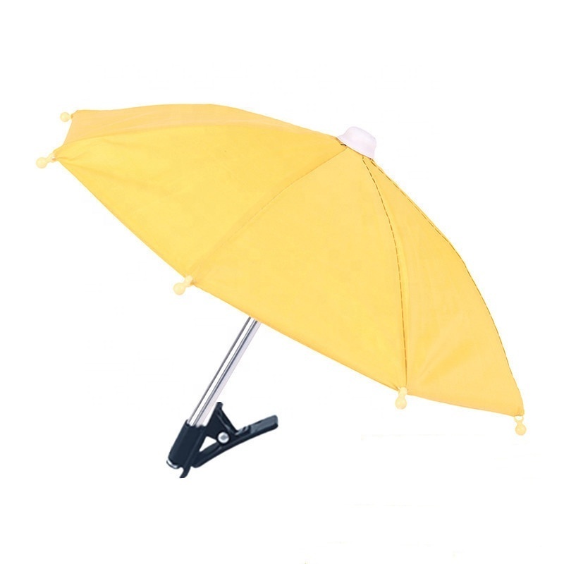 Cute Mobile Phone Holder With Sun Umbrella Stand Base Umbrella Terrace Mini 5m Umbrella